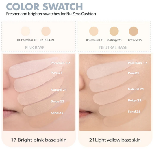 ROM&ND NU Zero Cushion - 5 Shades (15g)
